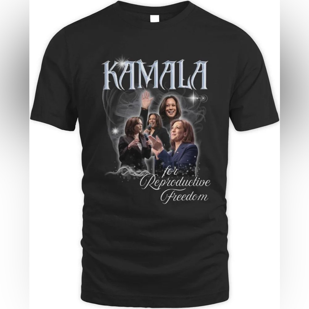 Kamala Reproductive Freedom Graphic Tee - Black